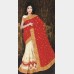 Cute’s Silk Georgette party Sharee with all over Rhine stone and golden metallic embroidery